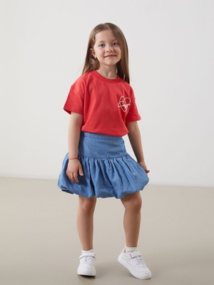 Lc Waikiki Yeni Sezon Kız Çocuk Jean Balon Etek