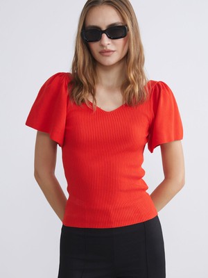 Lc Waikiki Yeni Sezon V Yaka Kadın Triko Kazak