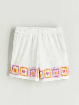 Lc Waikiki Yeni Sezon Beli Lastikli Desenli Kadın Şort