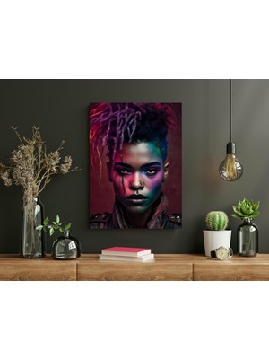 Sotho Boncuk Deseni - Ahşap Mdf Tablo