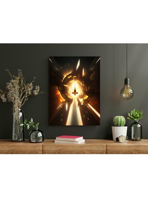 Galaktik Rüyalar - Ahşap Mdf Tablo