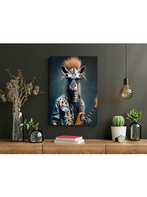 Zebra Rock - Ahşap Mdf Tablo