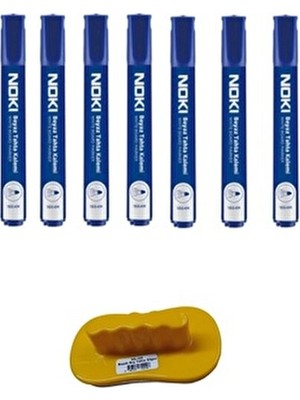 7li Mavi Beyaz Tahta Kalemi + Silgisi