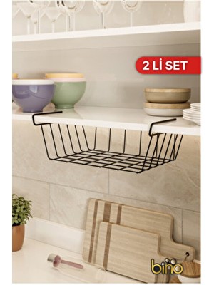 2 Adet Mutfak Rafı Organizer Şampuanlık Havlupan Askısı Havluluk Siyah Banyo Rafı Banyo Düzenleyici