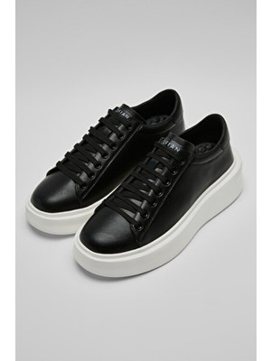 Erkek Sneaker Ayakkabı Siyah Beyaz Günlük Tommy Gage White