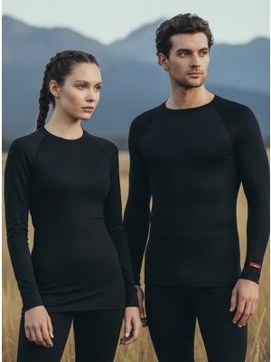 Blackspade Vücuda Oturan Içlik Unisex Termal Uzunkol Tişört – Bisiklet Yaka, 2. Seviye Isı KORUMA-9259