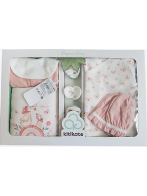 Organik Swan 10'lu Hastane Çıkış Seti Pembe