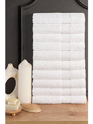 Blanc 10'lu 50X90CM El Yüz & Saç Havlusu Seti | Havlu | El Havlusu | Banyo Havlusu I Çeyiz Havlusu