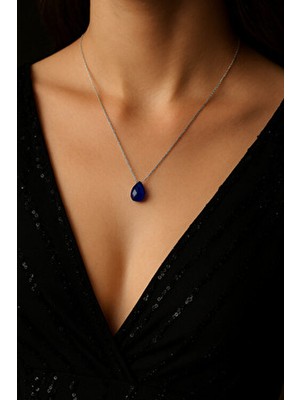 Besmyar Jewels Isıya Duyarlı Renk Değiştiren Damla Kolye | Termokromik Kristal Takı - His Taşı 925 Ayar Kadın