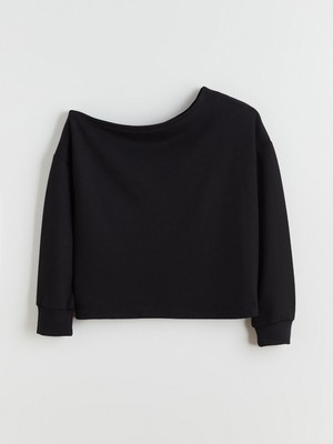 Lc Waikiki Yeni Sezon Kayık Yaka Oversize Kadın Sweatshirt Tunik