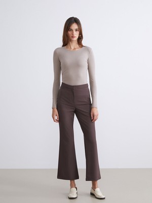 Lc Waikiki Yeni Sezon Dar Fit Ispanyol Paça Kadın Pantolon