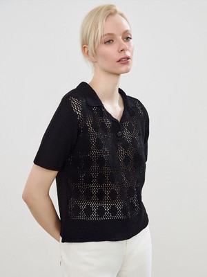 Lc Waikiki Yeni Sezon Polo Yaka Ajurlu Kadın Triko Kazak