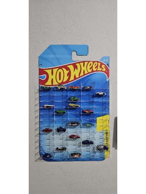 Hotwheels Temalı Ahşap Araç Standı (60 Araçlık)