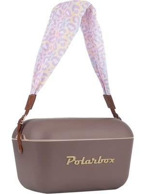 Prinkstyle Animal Classic Mauve Gold Kızıl Kahve Pamuk ve Deri Kayışlı Soğuk ve Sıcak Tutucu Thermo Box 12 Lt