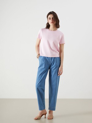Lc Waikiki Yeni Sezon Beli Lastikli Carrot Fit Kadın Jean Pantolon