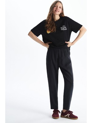 Lc Waikiki Yeni Sezon Beli Lastikli Keten Görünümlü Kadın Pantolon