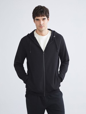 Lc Waikiki Yeni Sezon Kapüşonlu Erkek Fermuarlı Sweatshirt