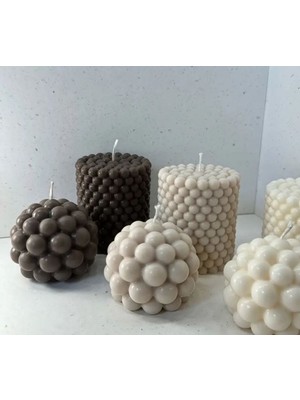 Görke Tasarım Bubble Silindir ve Bubble Yuvarlak Mum