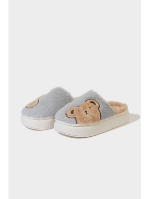 DeFacto Kadın Ayıcıklı Düz Taban Ev Terliği F1546AX25WN