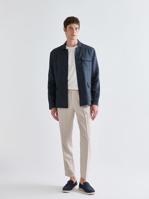 Lc Waikiki Yeni Sezon Standart Kalıp Keten Görünümlü Erkek Pantolon