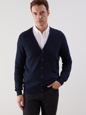 Lc Waikiki Yeni Sezon Standart Kalıp V Yaka Erkek Triko Hırka