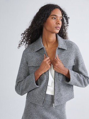 Lc Waikiki Yeni Sezon Gömlek Yaka Kadın Kaşe Kaban