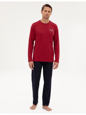 Pierre Cardin Erkek Bordo Pijama Takımı 50322635-900