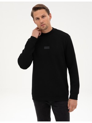 Pierre Cardin Erkek Siyah Regular Fit Sweatshirt 50316633-VR046