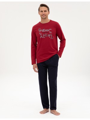 Pierre Cardin Erkek Bordo Pijama Takımı 50322652-900