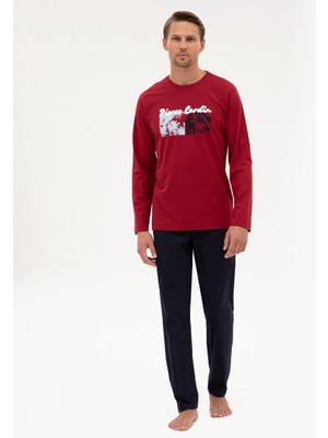Pierre Cardin Erkek Bordo Pijama Takımı 50322631-900