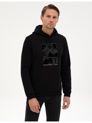 Pierre Cardin Erkek Siyah Regular Fit Sweatshirt 50315575-VR046