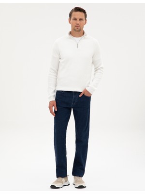 Pierre Cardin Erkek Lacivert Straight Fit Jean Pantolon 50317293-VR033