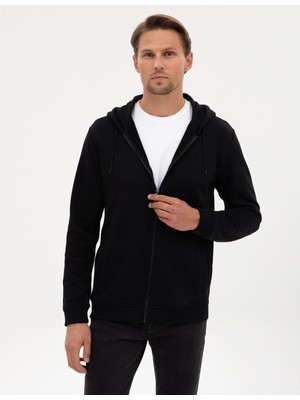 Pierre Cardin Erkek Siyah Regular Fit Örme Hırka 50317656-VR046