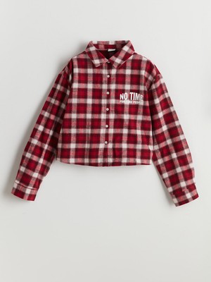 Lc Waikiki Yeni Sezon Ekose Kız Çocuk Gömlek Ceket