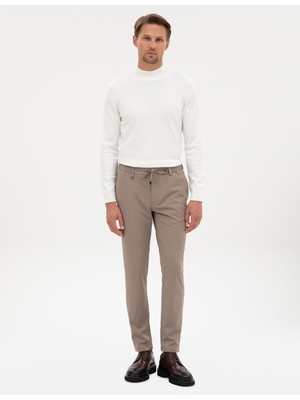 Pierre Cardin Erkek Bej Slim Fit Klasik Jogger Pantolon 50317618-VR011