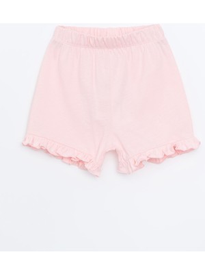 Lc Waikiki Yeni Sezon Beli Lastikli Basic Kız Çocuk Şort