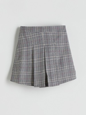 Lc Waikiki Yeni Sezon Beli Lastikli Ekose Kız Çocuk Şort Etek