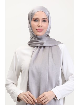 Jan Jan Şifon Şal 70239-27 Gri