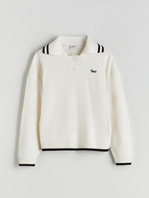 Lc Waikiki Yeni Sezon Polo Yaka Kız Çocuk Kazak