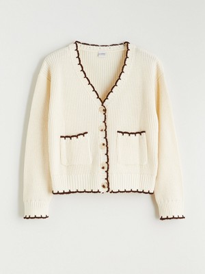 Lc Waikiki Yeni Sezon V Yaka Kız Çocuk Triko Hırka