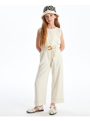 Lc Waikiki Yeni Sezon Beli Lastikli Kız Çocuk Pantolon