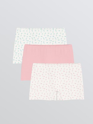 Lc Waikiki Yeni Sezon Baskılı Kız Çocuk Boxer 3'lü