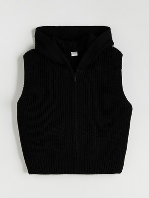 Lc Waikiki Yeni Sezon Kapüşonlu Kız Çocuk Triko Yelek