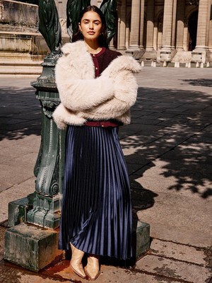 Lc Waikiki Yeni Sezon Beli Lastikli Saten Pileli Etek