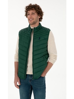 U.s. Polo Assn. Erkek Koyu Yeşil Yelek (Dokuma) 50312012-VR079