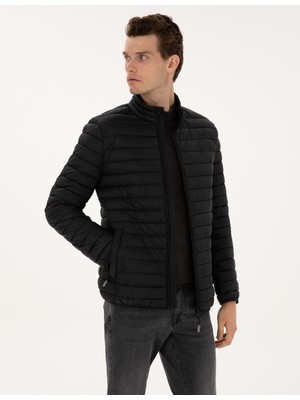 Pierre Cardin Erkek Siyah Kapitone Basic Mont 50313921-VR046