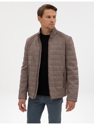 Pierre Cardin Erkek Taş Suni Deri Ceket 50318154-570