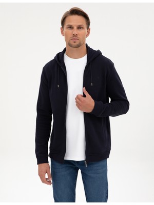 Pierre Cardin Erkek Lacivert Regular Fit Örme Hırka 50317656-VR033