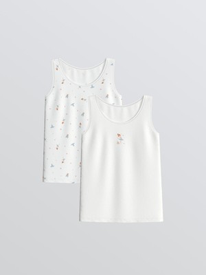 Lc Waikiki Yeni Sezon Bisiklet Yaka Kız Çocuk Atlet 2'li