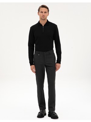 Pierre Cardin Erkek Antrasit Slim Fit Kumaş Pantolon 50313641-VR006